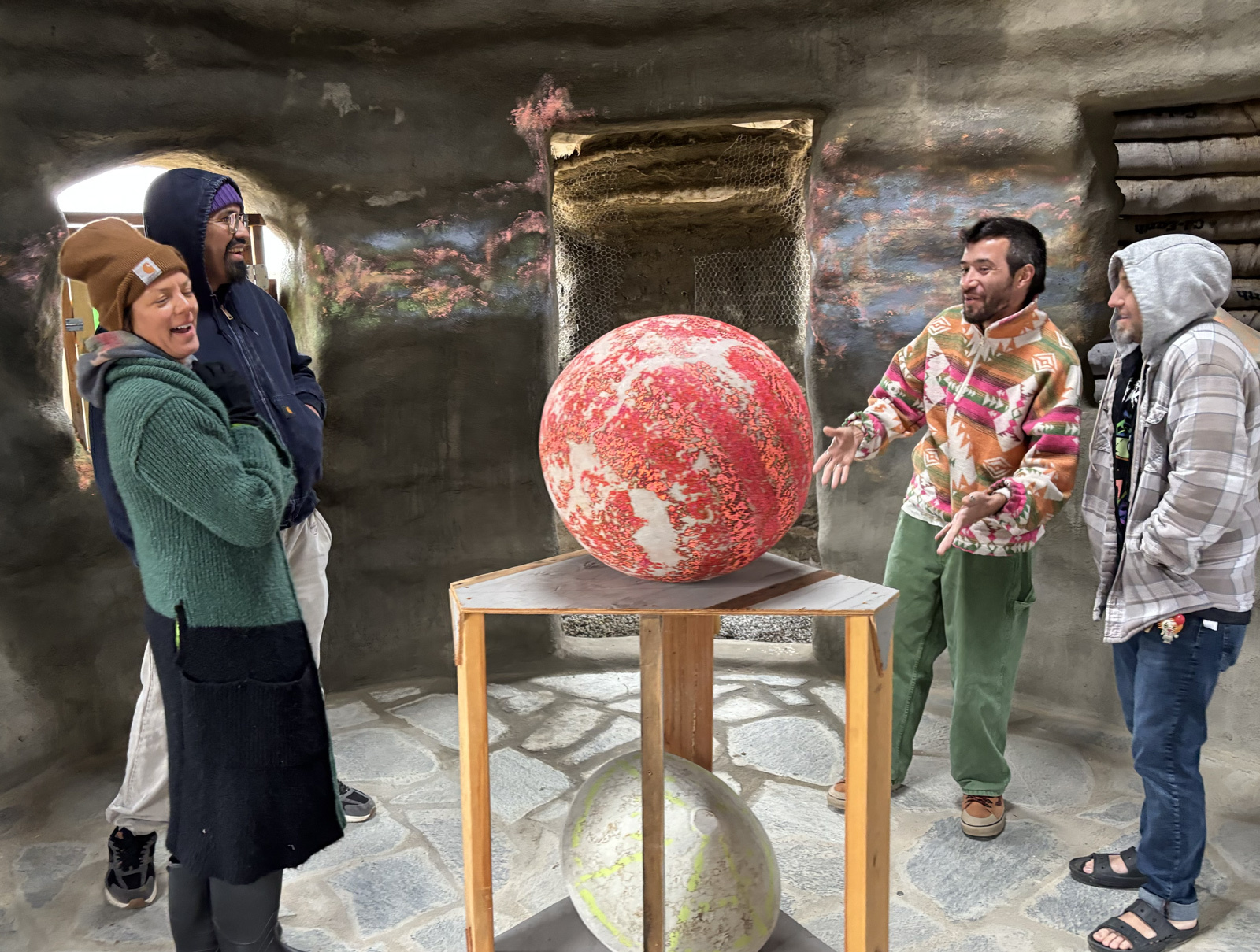 Far Out in the Moon Cocoon, installation view